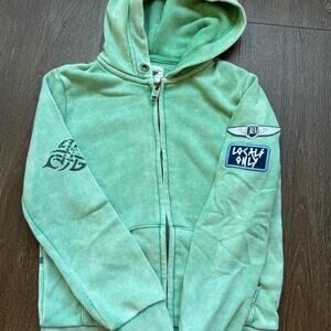 Butter Super Soft Kids Green Hoodie Sweatshirt Sz 6